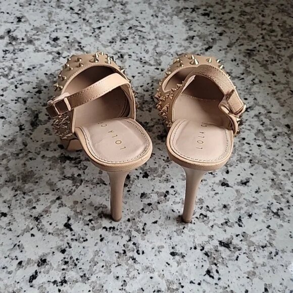 Lola Cruz Slingbacks with spike accent detail EU sz 40 US sz 10 - Picture 4 of 16